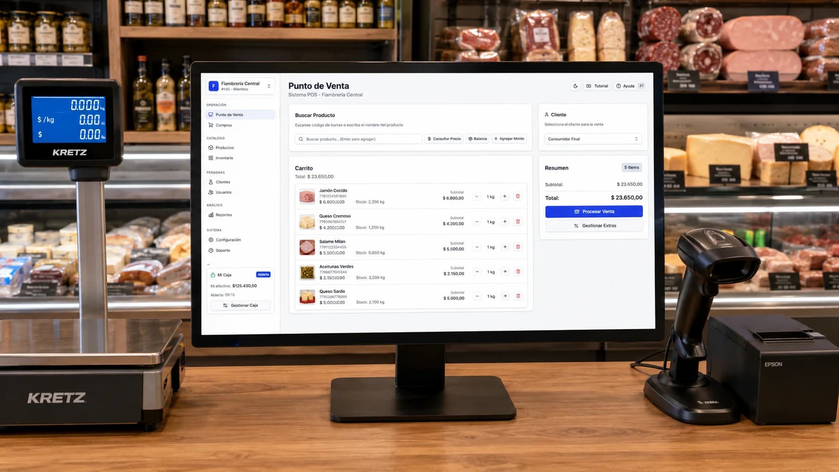 Sistema para fiambrerías: controlá ventas, stock y productos por peso