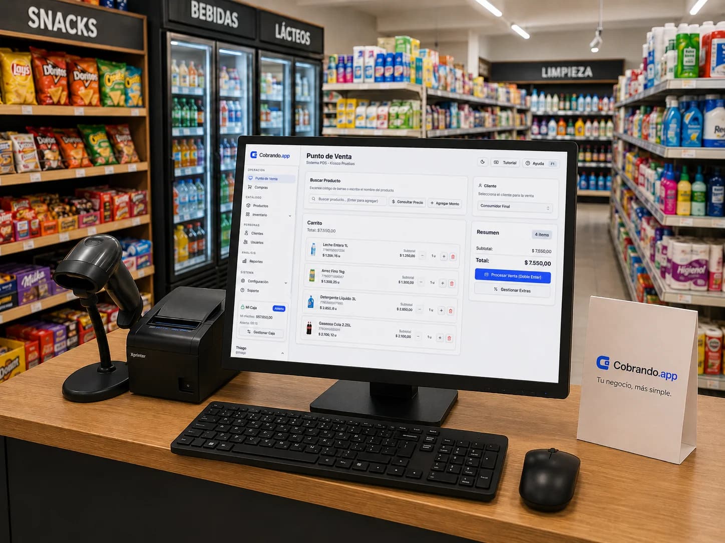 Sistema para minimercado: cómo ordenar productos, precios y reposición